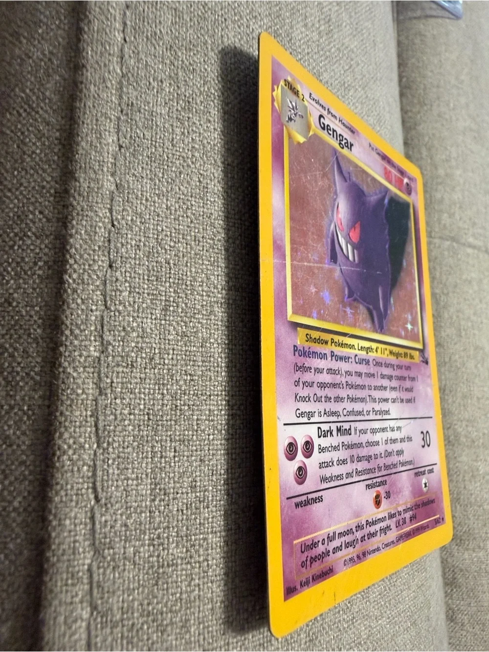 Pokemon holographic gengar